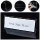 BENECREAT 12PCS Acrylic Name Plates for Desks with Protective Film AJEW-WH0033-14A-4