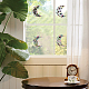 4Pcs 4 Patterns PVC Colored Laser Stained Window Film Adhesive Static Stickers STIC-WH0008-004-3