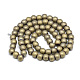 Electroplate Non-magnetic Synthetic Hematite Beads Strands G-Q486-87F-2