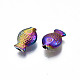 Placage en rack perles en alliage de couleur arc-en-ciel PALLOY-S180-331-2