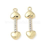 Латунные микро проложить кубического циркония подвески KK-Q091-02G