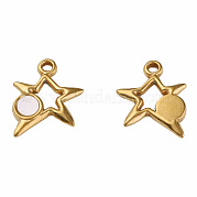 304 Stainless Steel Charms STAS-N087-51-05G