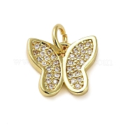 Латунные микропаве прозрачные подвески с фианитом KK-U005-01L-G