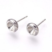 Серьги-гвоздики из нержавеющей стали марки 304 STAS-E446-02A-P