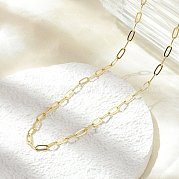 Колье из медной скрепки NJEW-A042-17G-02