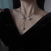 Модные железные цепочки-скрепки ожерелья ZP4489
