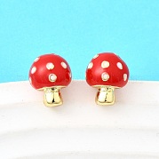 Серьги-гвоздики из латуни EJEW-F372-01B-G
