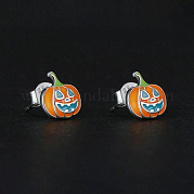 925 серьги-гвоздики из стерлингового серебра в форме тыквы FS9335