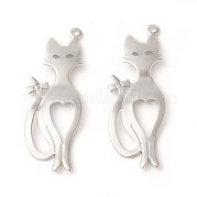 Кулоны для котят из латуни KK-F772-16P