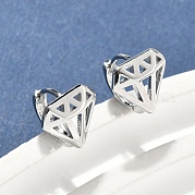 Латунные серьги обруча EJEW-D320-10P