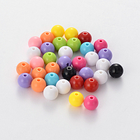 Непрозрачные акриловые бусины PAB704Y