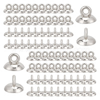 UNICRAFTALE About 100pcs 5 Sizes Stainless Steel Bead Cap Pendant Bail  Round Bails Clasp Dangle Charm Bead Connectors for DIY Jewelry Making,  Golden : : Home