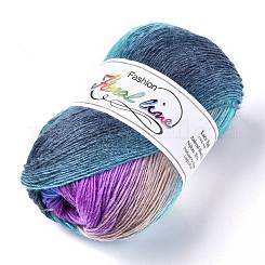 Wholesale Rainbow Single-strand Dyed Thread Gradient Color Pure Wool Thread  