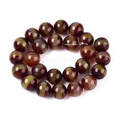 Нити бусин дзи агат в тибетском стиле G-N357-04A-01