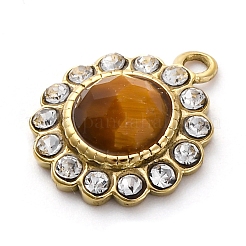 Натуральные граненые подвески из тигрового глаза STAS-S163-38G-02