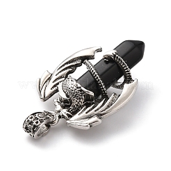 Подвески из натурального обсидиана G-B042-04P-55