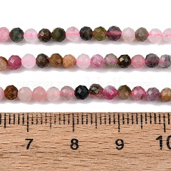 Нити из натуральных разноцветных турмалиновых бусин&nbsp;X-G-R362-11