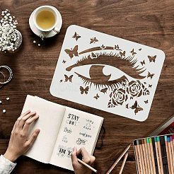 Modelli di stencil per pittura da disegno riutilizzabili in plastica&nbsp;DIY-WH0202-267