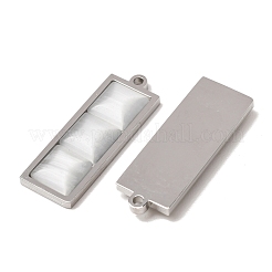 Pendentifs en acier inoxydable 303 et œil de chat&nbsp;CE-CBA1E47-05P