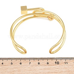 Brazaletes de latón con nudo abierto para mujer&nbsp;KK-CBA5A76-03G