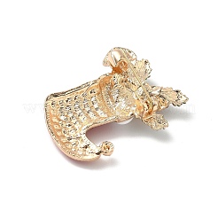 Рождественская брошь из сплава со стразами для рюкзака JEWB-I045-01KCG-03