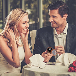 Коробки для хранения круглых деревянных колец с 1 слотом CON-HY0001-05B