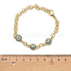 Браслеты из латунных цепей роло&nbsp;BJEW-B145-04G