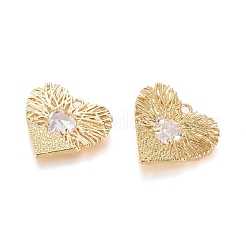 Латунные микро проложить кубического циркония подвески ZIRC-G166-10G