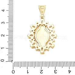 Pendentifs religieux en laiton pavé de zirconiums cubiques&nbsp;CU-CBA83A6-01C-G04