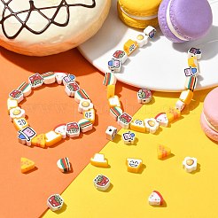 200шт 8 стиля ручной работы бусины из полимерной глины&nbsp;CLAY-CJ0001-88