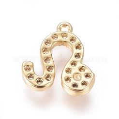 Laiton plaqué or micro pavé de zircones cubiques&nbsp;ZIRC-L075-51L