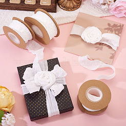 3 рулон 3-х видов мятой полиэстеровой ленты OCOR-TA0003-04