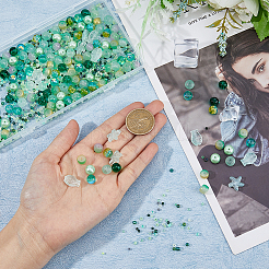 3 пакетик стеклянных бусин GLAA-DC0001-37C