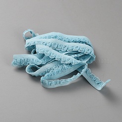 Rubans de garniture en dentelle élastique en nylon&nbsp;DIY-WH0580-26B