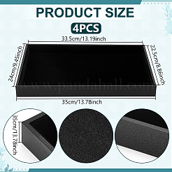 4шт прямоугольные лотки для сережек из МДФ RDIS-UN0001-01