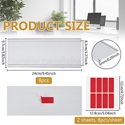 8 étiquette de marchandise en alliage d'aluminium&nbsp;FIND-BC0019-69B-02