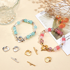 10 комплект из 2-х цветных застежек-тоглов из нержавеющей стали марки 304&nbsp;STAS-BBC0006-81