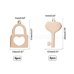 Подвески из нержавеющей стали 304&nbsp;STAS-UN0012-03RG