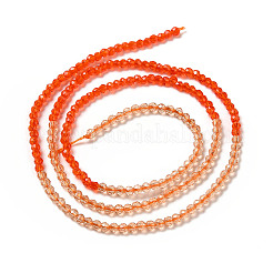 Fili di perle di vetro trasparenti 2 colori&nbsp;GLAA-G093-01F