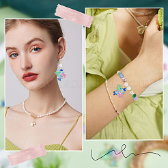 24 шт. 4-х цветные подвески из позолоченного сплава с эмалью ENAM-SC0004-55