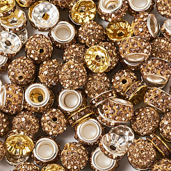Handgemachte Polymer Clay Strass Pavé Disco Perlen&nbsp;RB-TA0001-20B