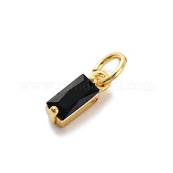Charms in ottone zirconi a pavé di ottone&nbsp;KK-F894-13G-02