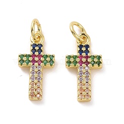 Латунные микро проложить кубического циркония подвески KK-E068-VF124