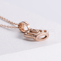 Ожерелья из нержавеющей стали в винтажном стиле с подвеской в виде короны NM7747