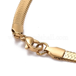 PVD вакуумное покрытие 304 нержавеющая сталь змеиные цепи ожерелья&nbsp;NJEW-O058-31G