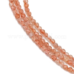 Натуральный Sunstone бисер пряди G-RM250101-A17