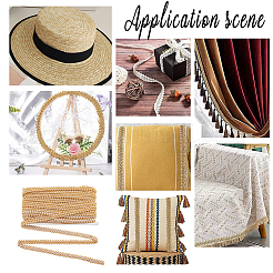 Металлические кружевные ленты из полиэстера OCOR-WH0060-74B