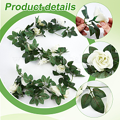 Rotin de rose artificiel&nbsp;DJEW-WR0001-21B-03