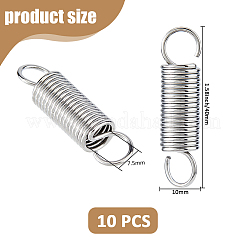 10 шт. крючок пружины натяжения из нержавеющей стали AJEW-FH0006-13B
