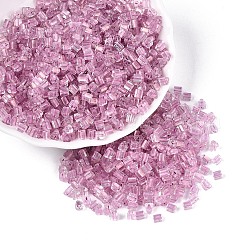 Прозрачные внутри цветные стеклянные бусины SEED-T007-13C